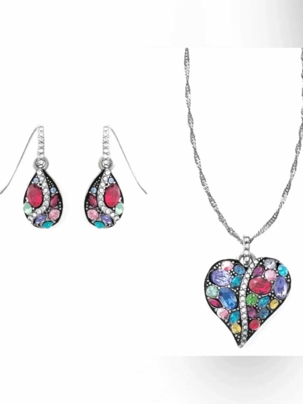 💜🆕 Brighton Trust Your Journey Jewelry Heart Gift Set NWT